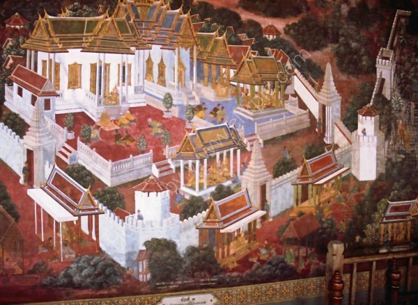 Wall Paintings, Grand Palace, Bangkok